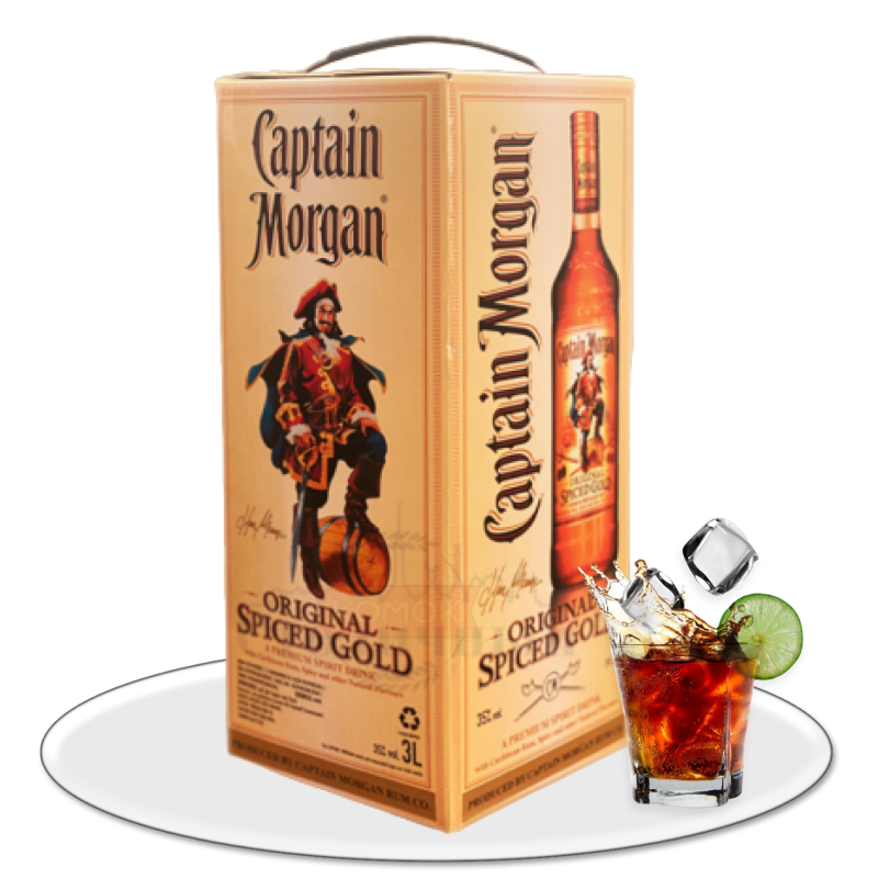 РОМ КАПИТАН МОРГАН ПРЯНОЕ ЗОЛОТО (CAPTAIN MORGAN SPICED GOLD) 3 Л