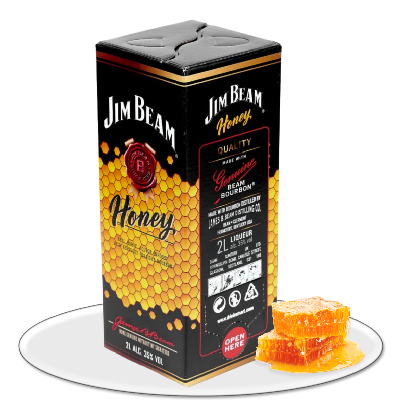 ВИСКИ ДЖИМ БИМ МЕД 2 ЛИТРА (JIM BEAM HONEY)